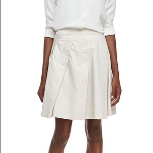 Theory Sarise Pleated A-line Skirt